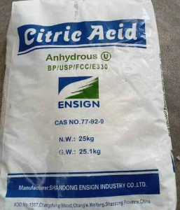 citric acid 25kg bag